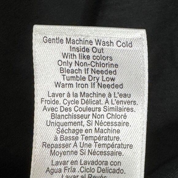 Nation Los Angeles Lian Shirt Small Black Pima Cotton Long Sleeve Notch V Neck - Picture 8 of 9